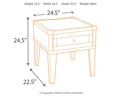 Todoe Rectangular End Table