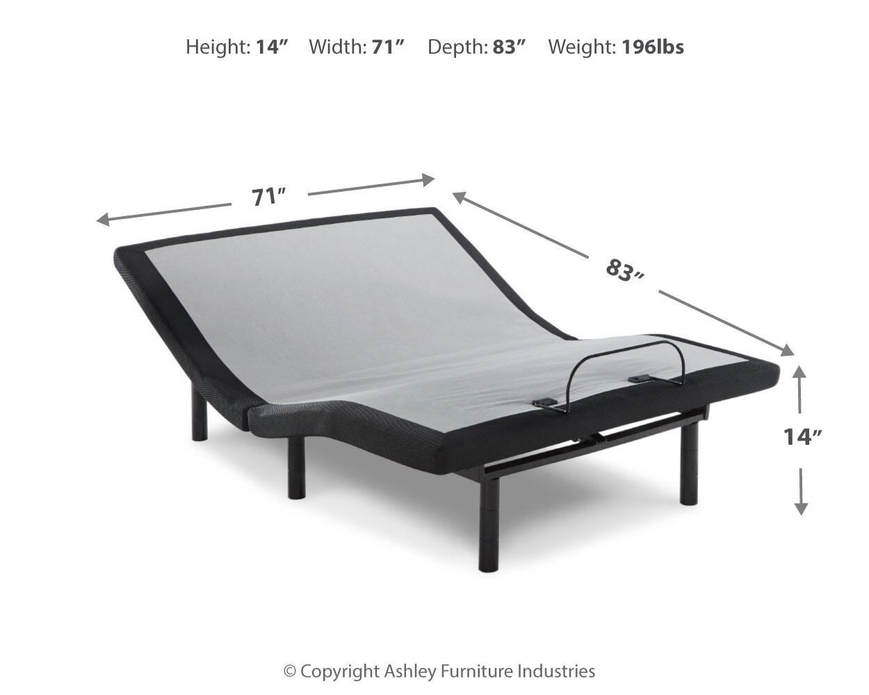 Head-Foot Model Best Cal King Adjustable Base