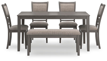 Wrenning Dining Room Table Set (6/CN)