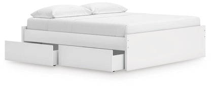 Onita King Platform Bed with 1 Side Storage