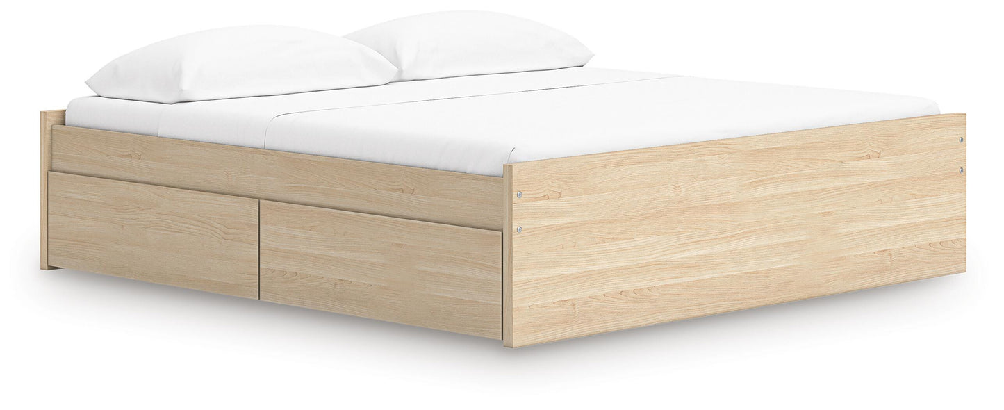 Onita King Platform Bed with 1 Side Storage