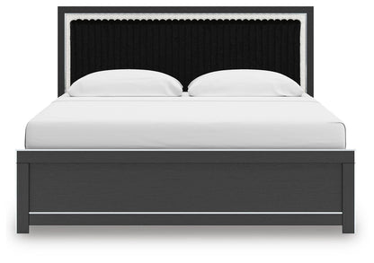 Zuraleus King Upholstered Panel Bed