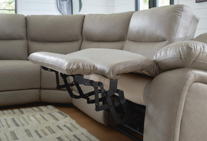 Narwhal Place 6-Piece Reclining Sectional with Storage Console