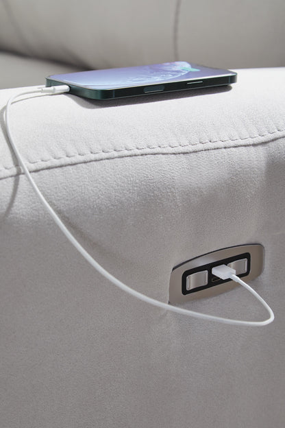Social Pointe PWR Recliner/ADJ Headrest