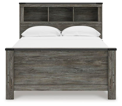 Frandern Full Bookcase Panel Bed