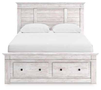 Makidern Queen Panel Storage Bed