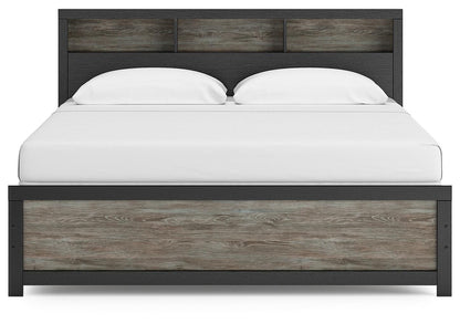 Broachmyn King Bookcase Panel Bed