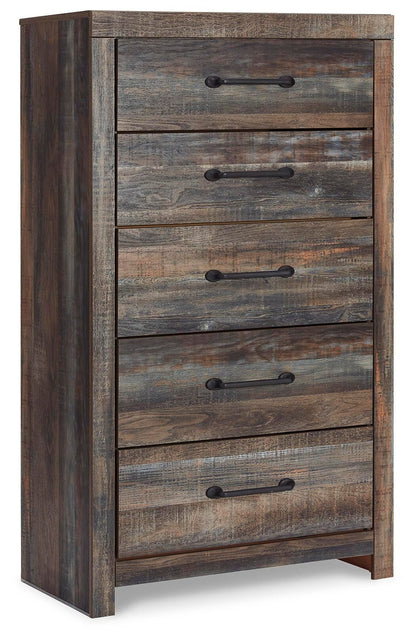Drystan King/California King Bookcase Headboard, Dresser, Mirror, Chest and Nightstand