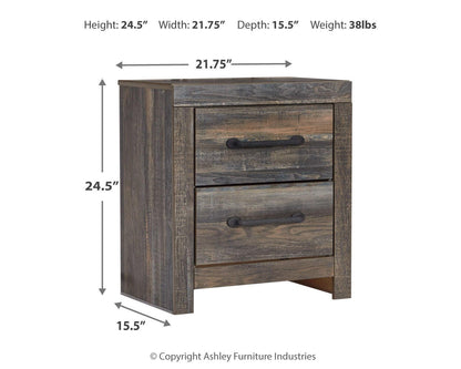 Drystan King Panel Bookcase Bed with Mirrored Dresser, Chest and Nightstand