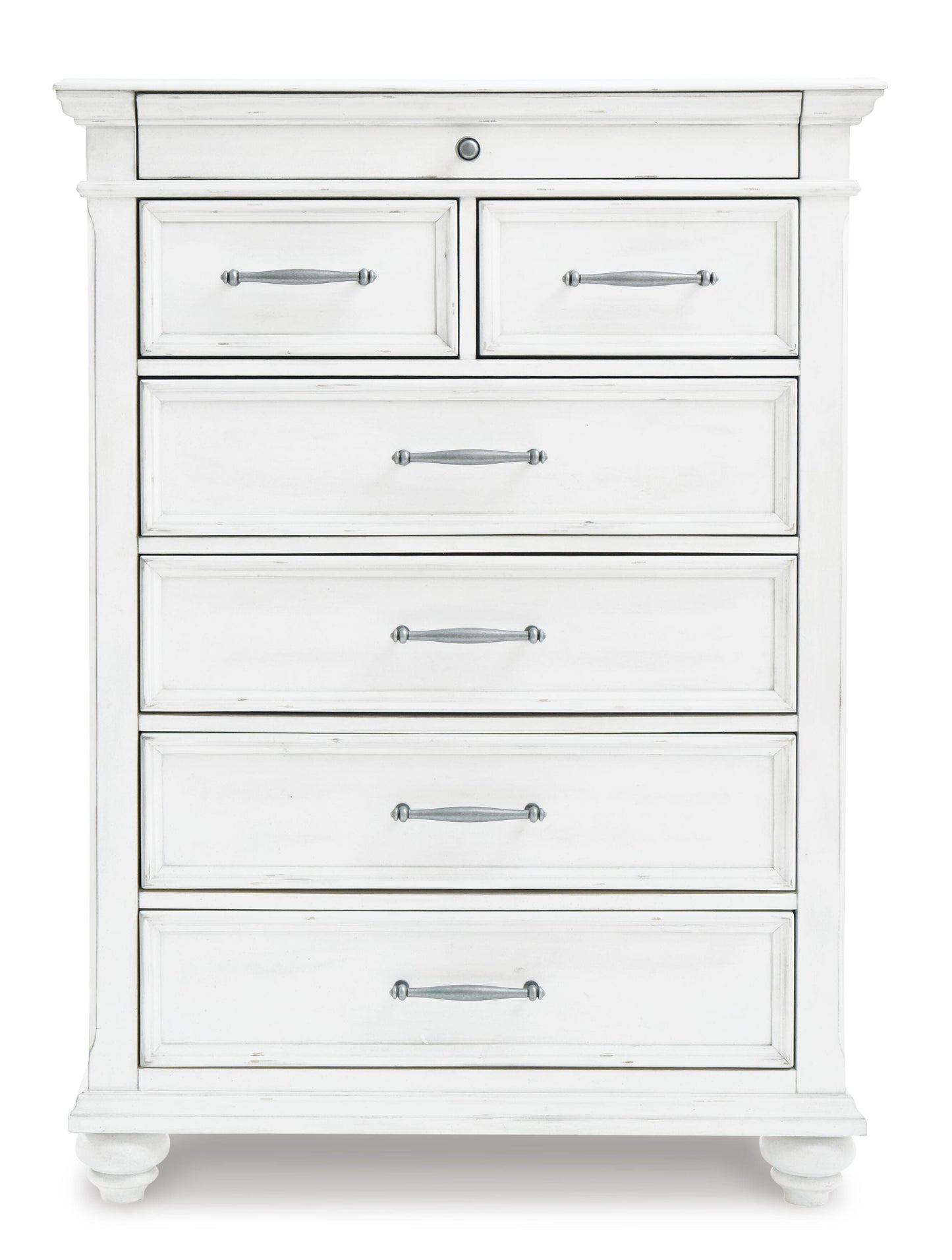 Kanwyn Queen Panel Bed with Mirrored Dresser, Chest and Nightstand
