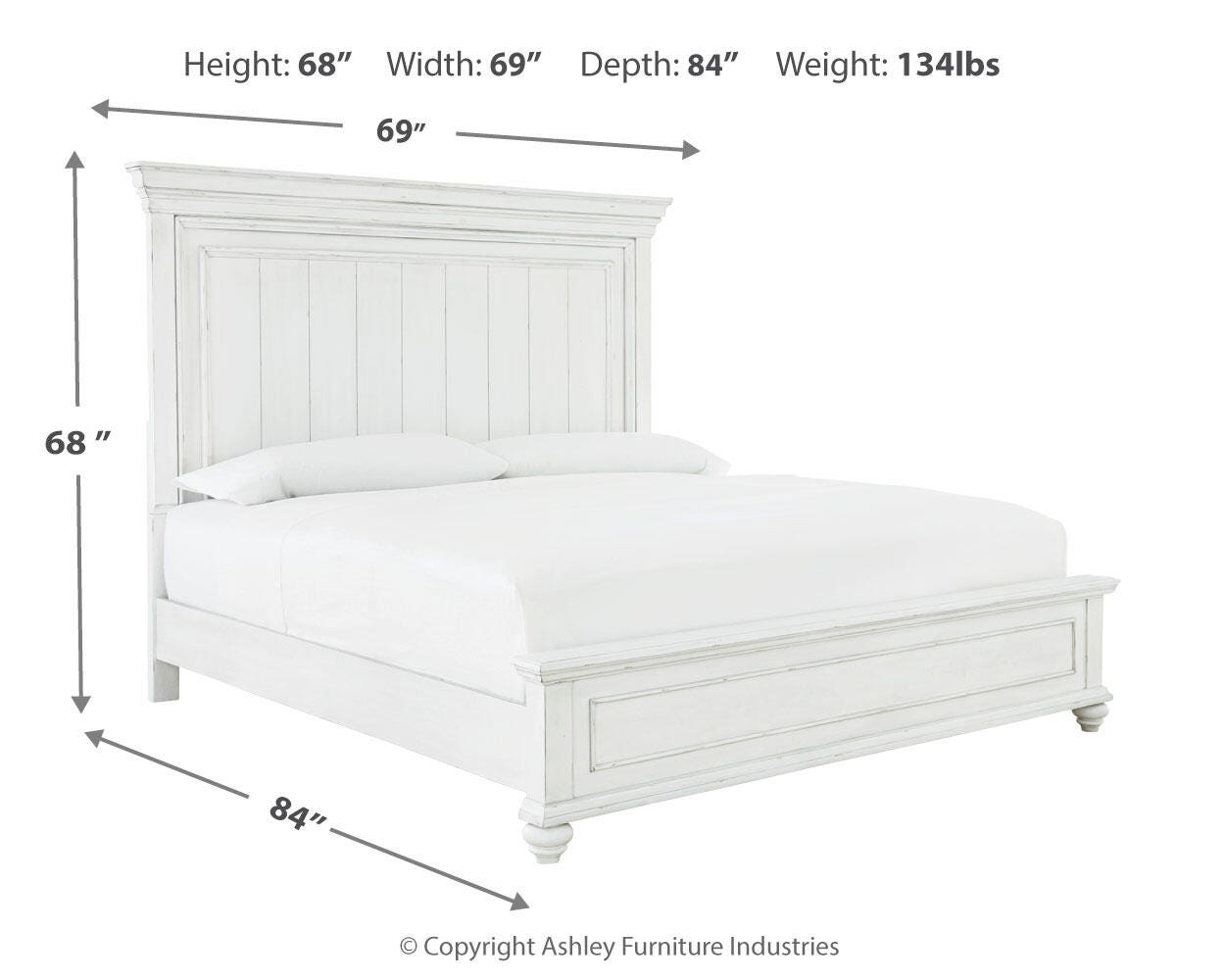 Kanwyn Queen Panel Bed with Mirrored Dresser, Chest and Nightstand