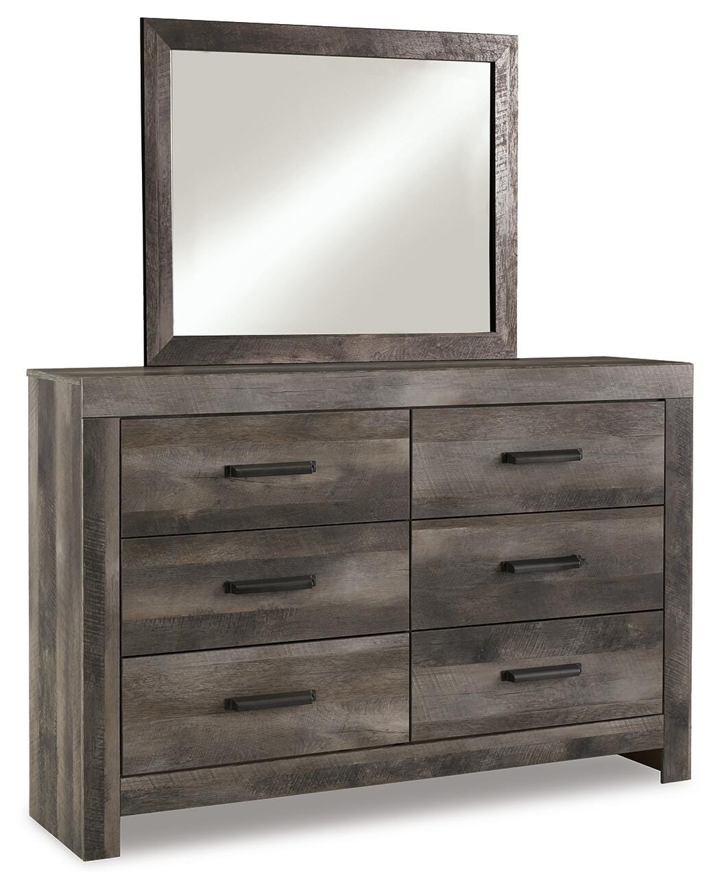 Wynnlow Queen Panel Bed with Mirrored Dresser and Nightstand