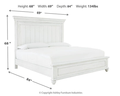 Kanwyn Queen Panel Bed with Mirrored Dresser, Chest and Nightstand