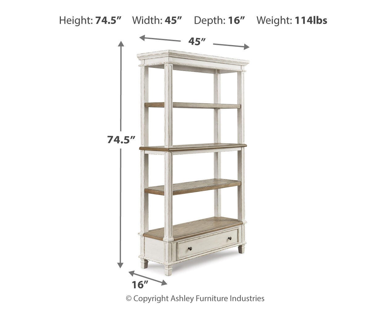 Realyn Home Office Desk and Storage