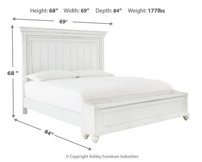 Kanwyn Queen Panel Bed with Storage with Mirrored Dresser, Chest and Nightstand