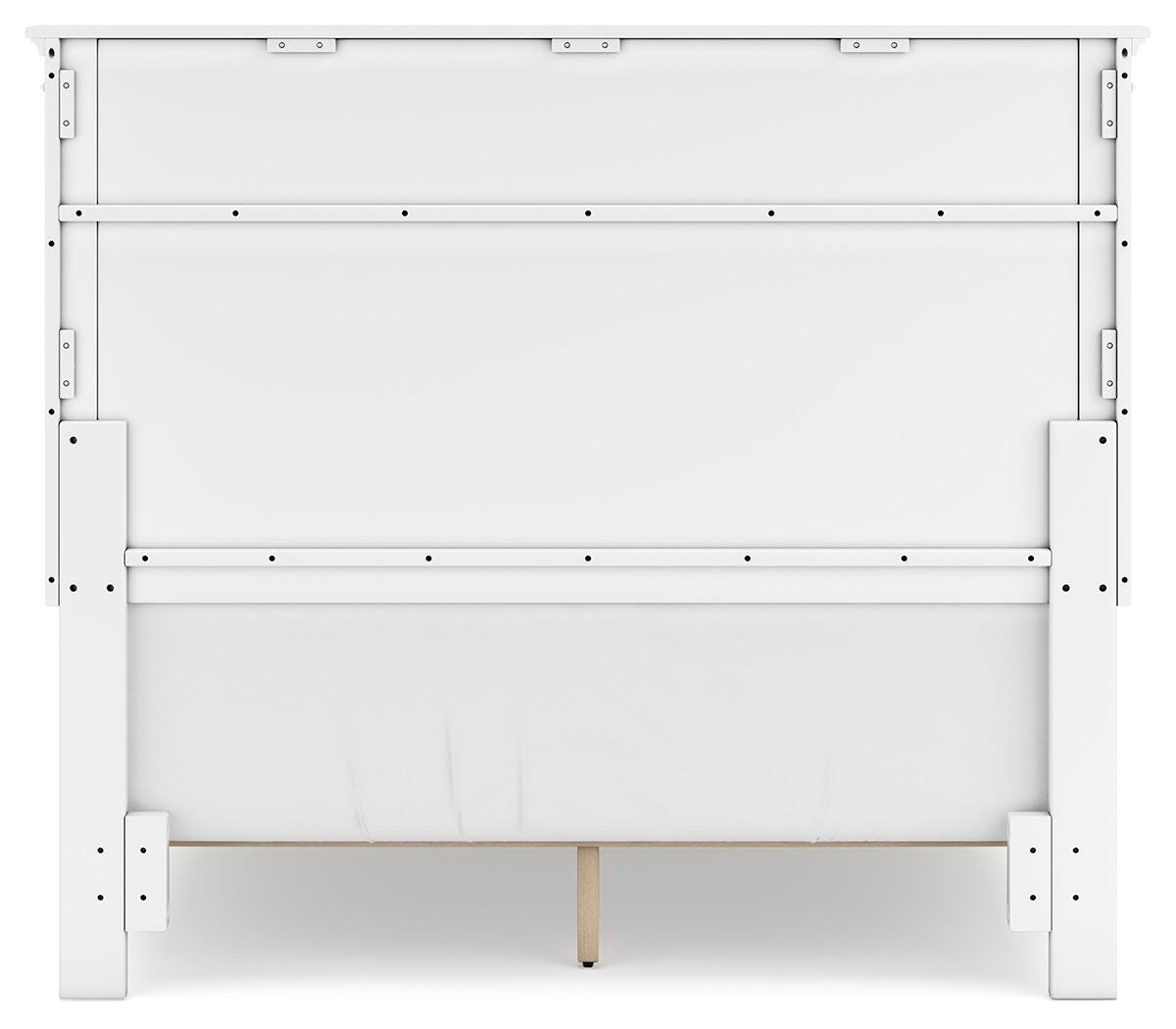 Fortman Full Panel Bed with Mirrored Dresser