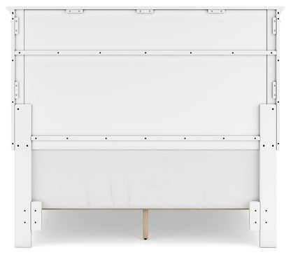 Fortman Full Panel Bed with Mirrored Dresser