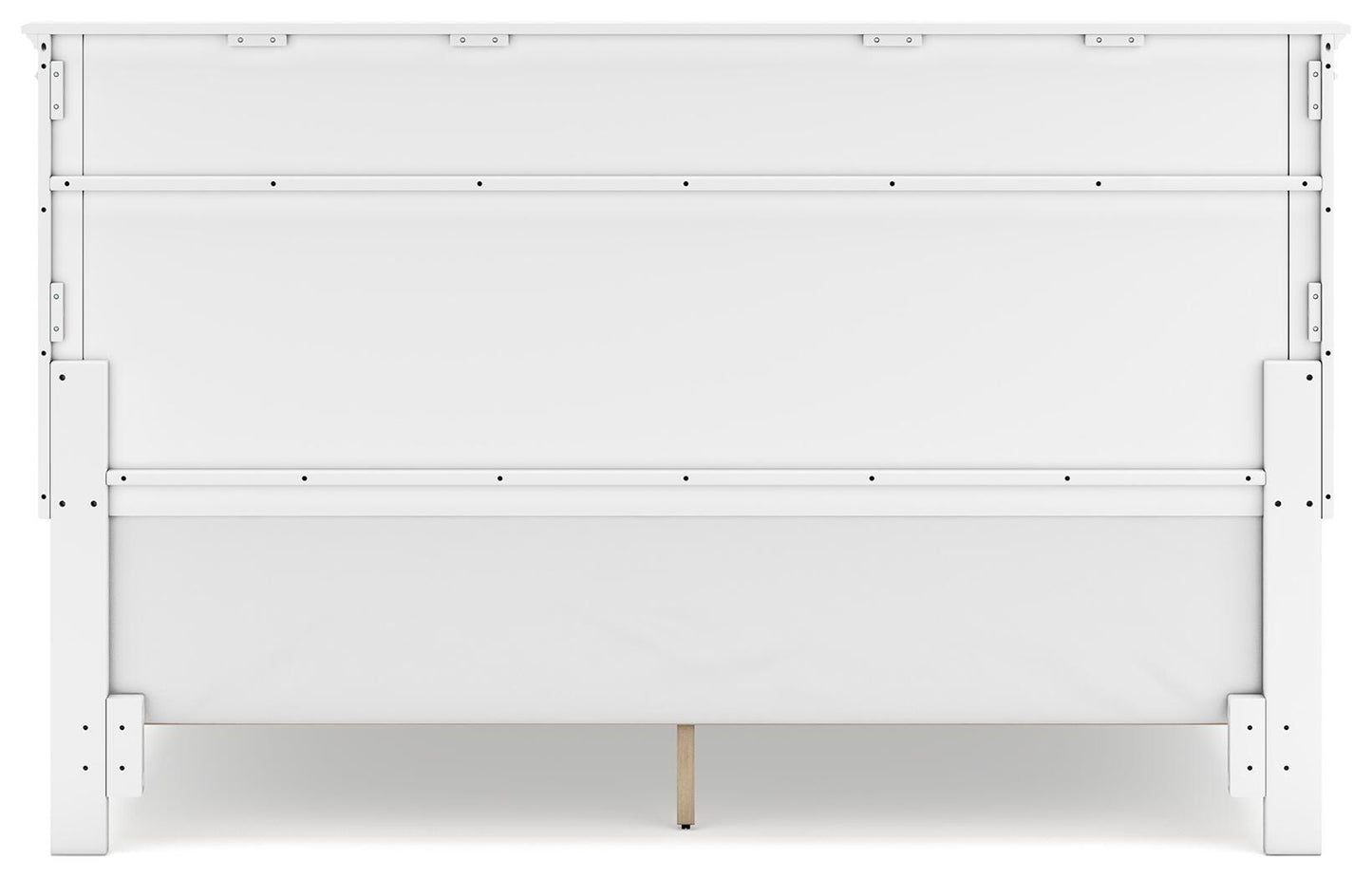 Fortman King Panel Bed with Mirrored Dresser and Nightstand