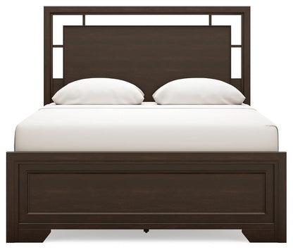 Covetown Queen Panel Bed, Dresser, Mirror, Chest and Nightstand