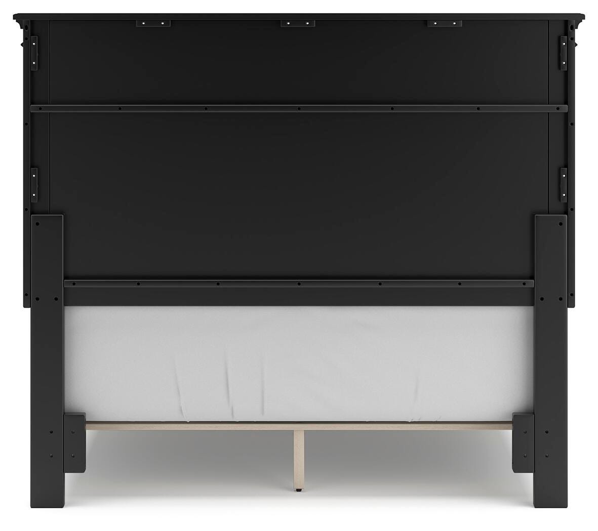 Lanolee Full Panel Bed with Mirrored Dresser