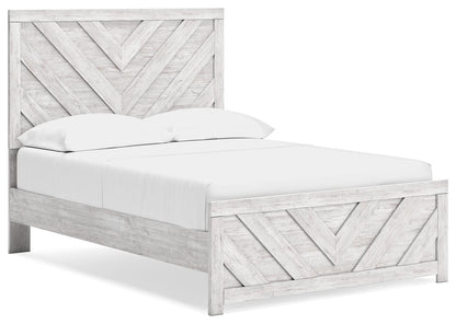 Cayboni Full Panel Bed, Dresser, Mirror, Chest and Nightstand