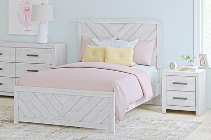 Cayboni Full Panel Bed, Dresser, Mirror, Chest and Nightstand
