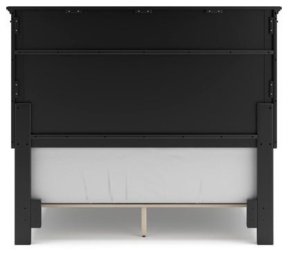 Lanolee Full Panel Bed with Mirrored Dresser, Chest and Nightstand
