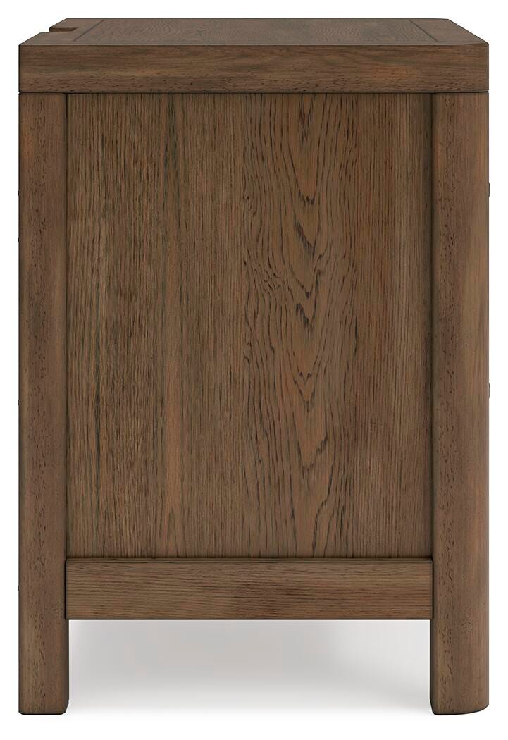 Cabalynn King Upholstered Bed with Mirrored Dresser and Nightstand