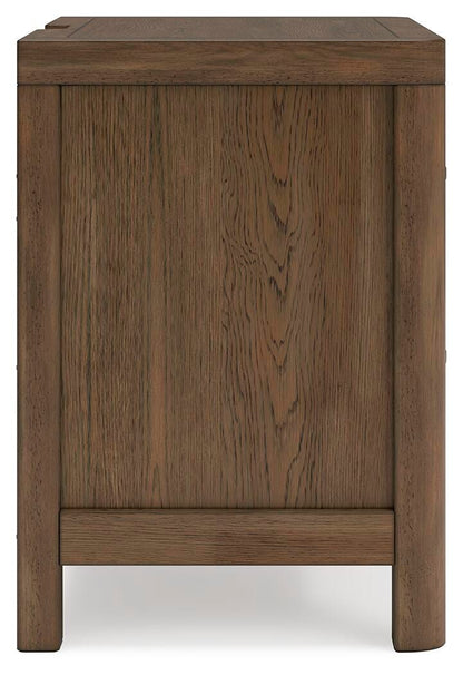 Cabalynn King Panel Bed with Storage with Mirrored Dresser, Chest and Nightstand
