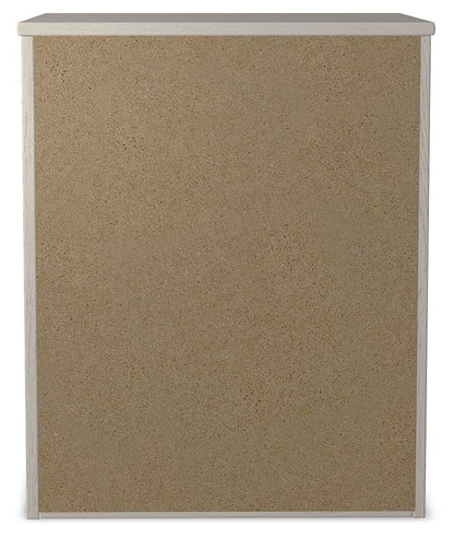 Stelsie Twin Panel Bed with Mirrored Dresser, Chest and Nightstand