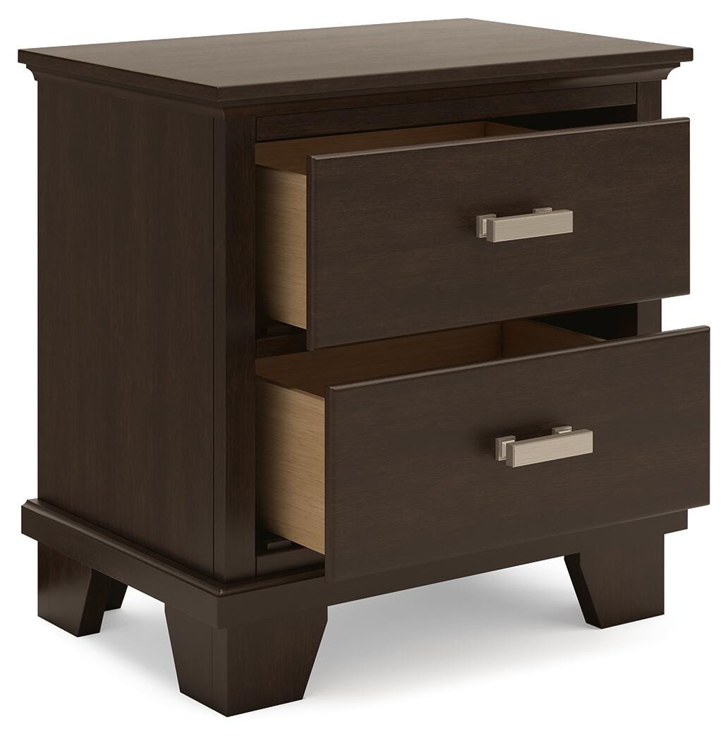 Covetown Twin Panel Bed with Mirrored Dresser and Nightstand
