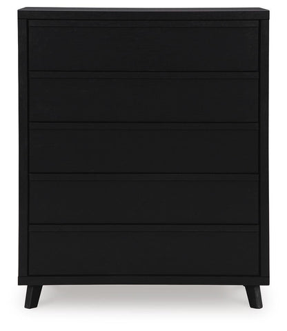 Danziar King Panel Headboard, Dresser, Mirror, Chest and Nightstand