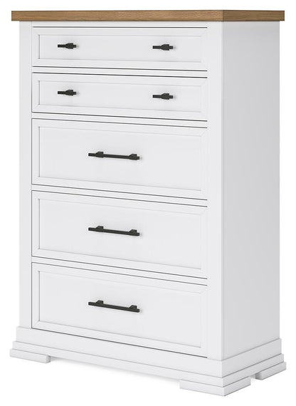 Ashbryn Queen Panel Storage Bed, Dresser, Mirror, Chest and Nightstand