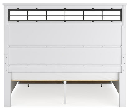 Ashbryn King Panel Storage Bed, Dresser, Mirror, Chest and Nightstand