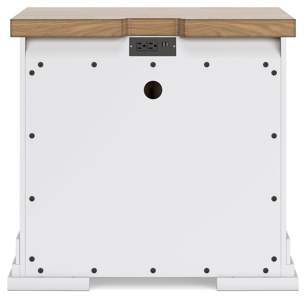 Ashbryn California King Panel Storage Bed, Dresser, Mirror and Nightstand
