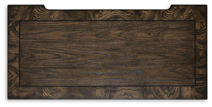 Maylee Queen Upholstered Bed, Dresser, Mirror, Chest and Nightstand