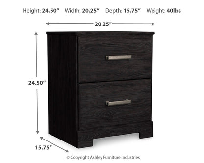 Belachime Full Panel Bed with Mirrored Dresser and Nightstand