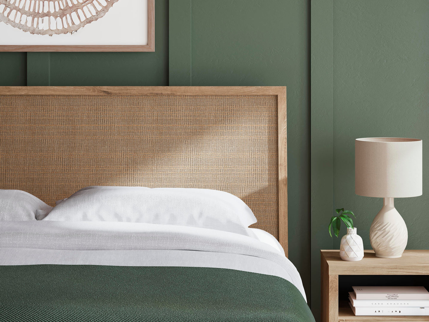 Cielden King Panel Headboard, Dresser, Mirror and Nightstand