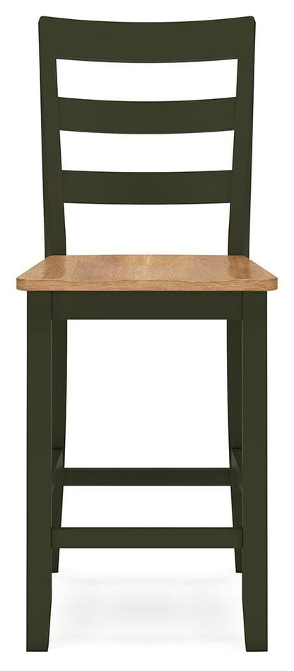Gesthaven Counter Height Dining Table and 2 Barstools