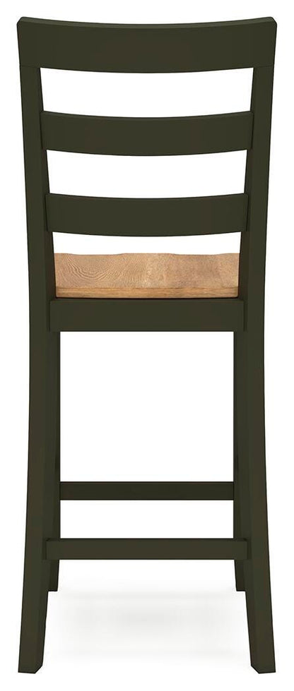Gesthaven Counter Height Dining Table and 2 Barstools