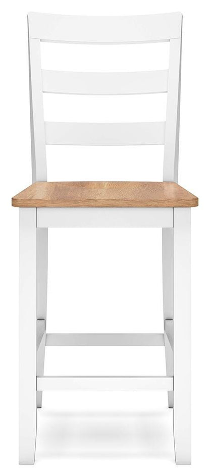 Gesthaven Counter Height Dining Table and 2 Barstools