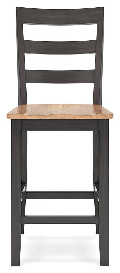 Gesthaven Counter Height Dining Table and 2 Barstools