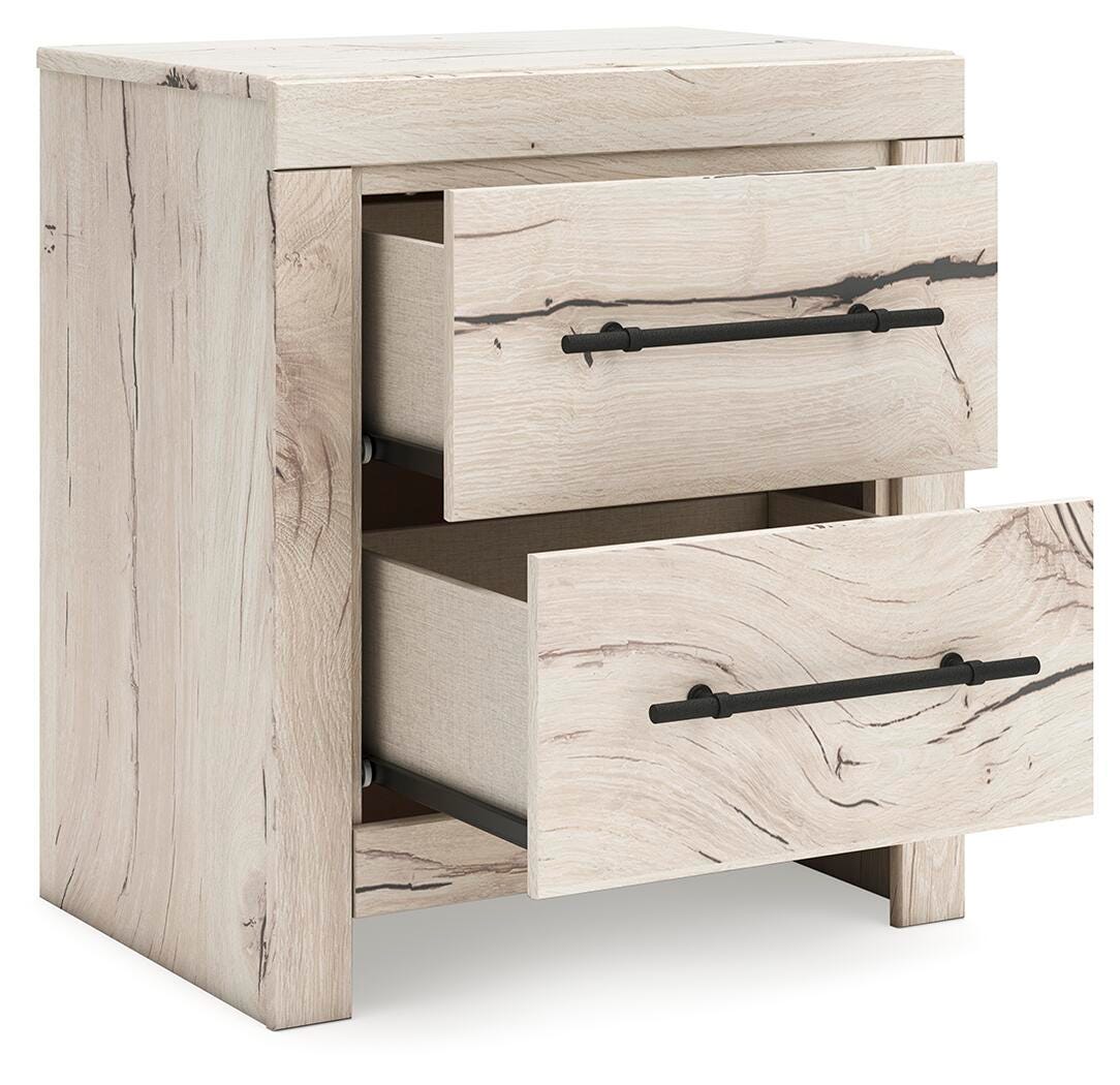 Lawroy Twin Panel Bed with Storage, Dresser, Mirror, Chest and Nightstand