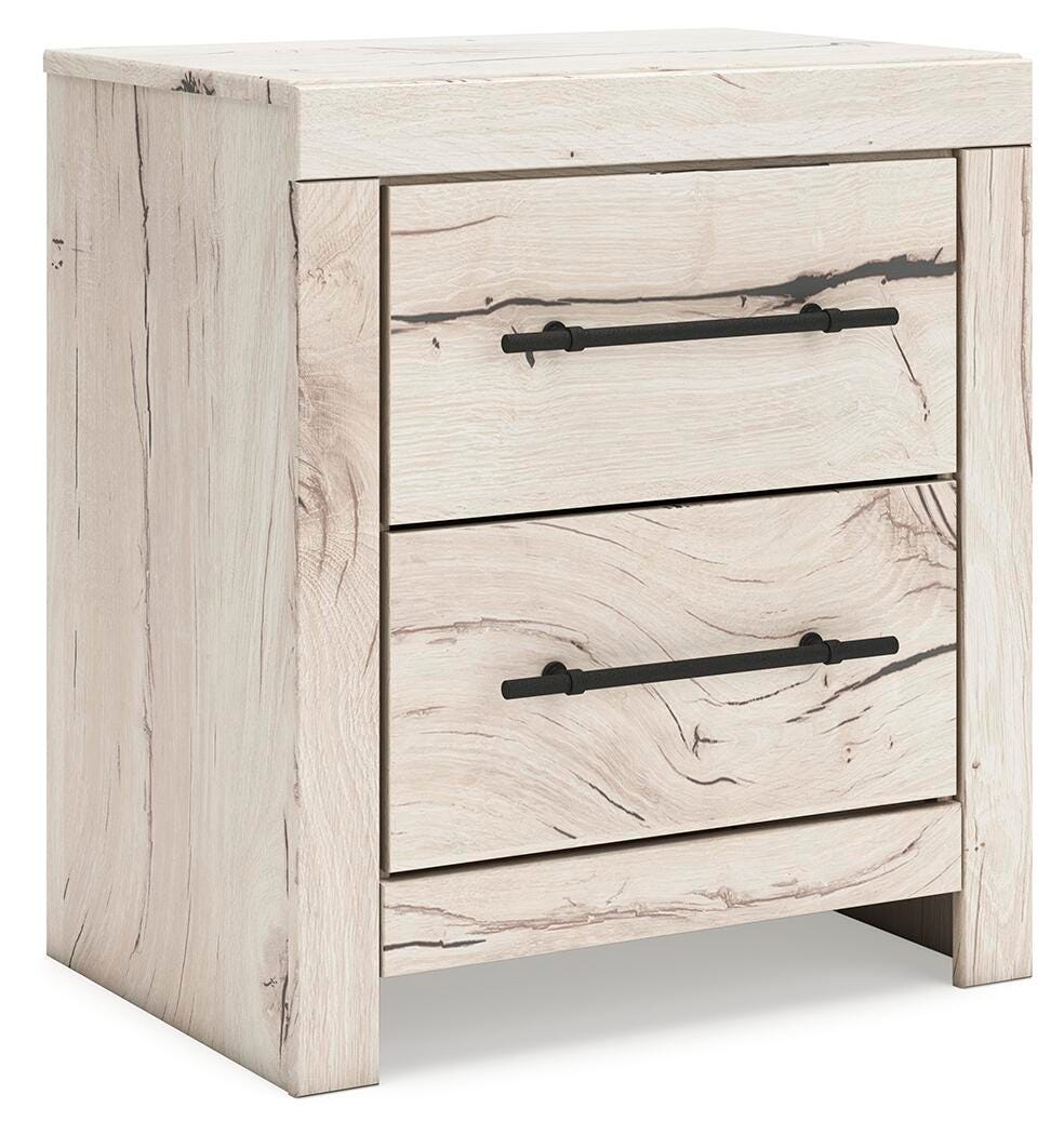 Lawroy Twin Panel Bed with Storage, Dresser, Mirror and Nightstand