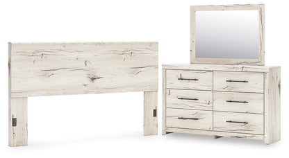 Lawroy King Panel Headboard, Dresser and Mirror