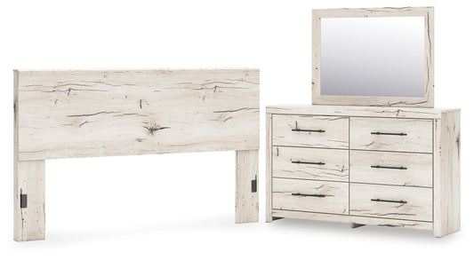 Lawroy King Panel Headboard, Dresser and Mirror