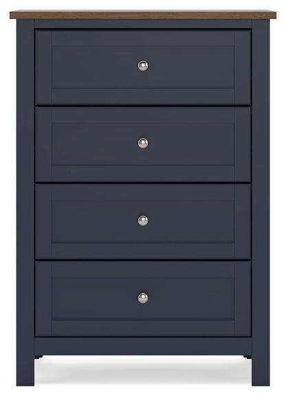 Landocken Twin Panel Headboard, Dresser, Mirror, Chest and Nightstand