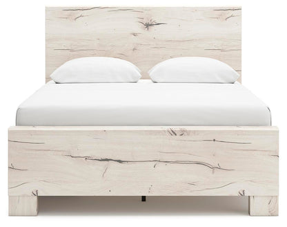 Lawroy Queen Panel Bed with Storage, Dresser and Mirror