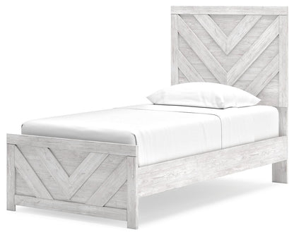 Cayboni Twin Panel Bed, Dresser, Mirror, Chest and Nightstand