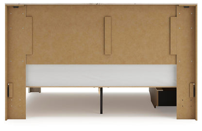 Lawroy King Panel Bed with Storage, Dresser, Mirror, Chest and Nightstand